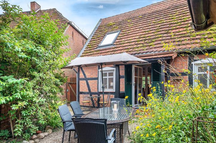Ferienhaus 'Altes Nachtwächterhaus' mit Innenhof und Wlan in Abbendorf (Rühstädt), Rühstädt