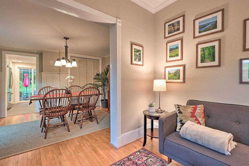 Charming Abode w/ Patio - Walk to Town + River! in Hunterdon County