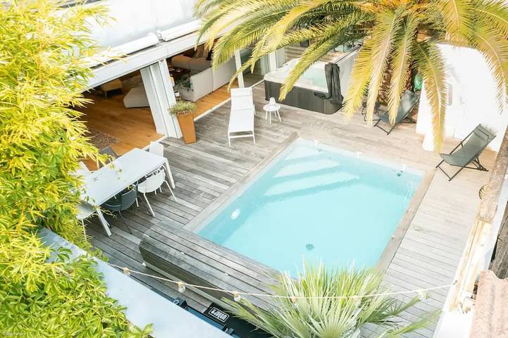 Maison de vacances pour 6 personnes, avec Balcon ainsi que Jacuzzi et Jardin à Talence