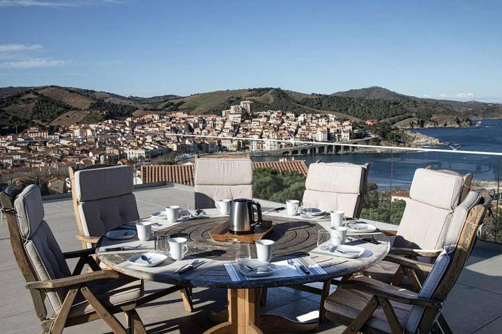 Villa pour 8 personnes, avec Terrasse et Jardin ainsi que Piscine et Sauna à Banyuls-sur-Mer