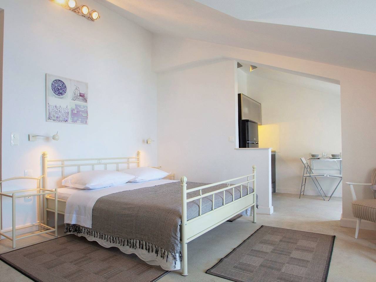 Ganze Wohnung, Apartments & Room Vesna - Studio Apartment with Terrace and Sea View in Punta Soline, Brela