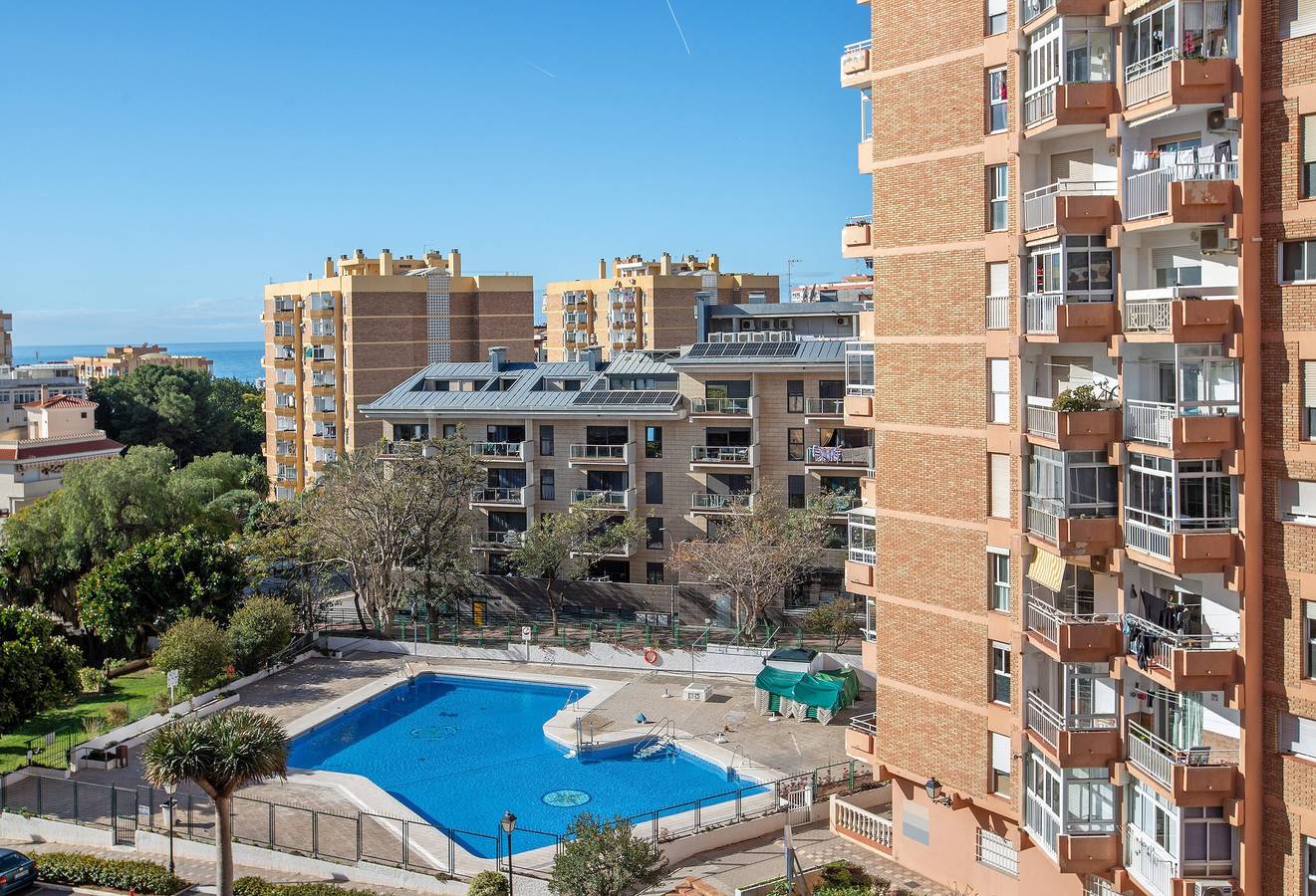 Appartement entier, Appartement 'Aquario' avec vue sur la mer, Wi-Fi et climatisation in Benalmádena Costa, Benalmádena