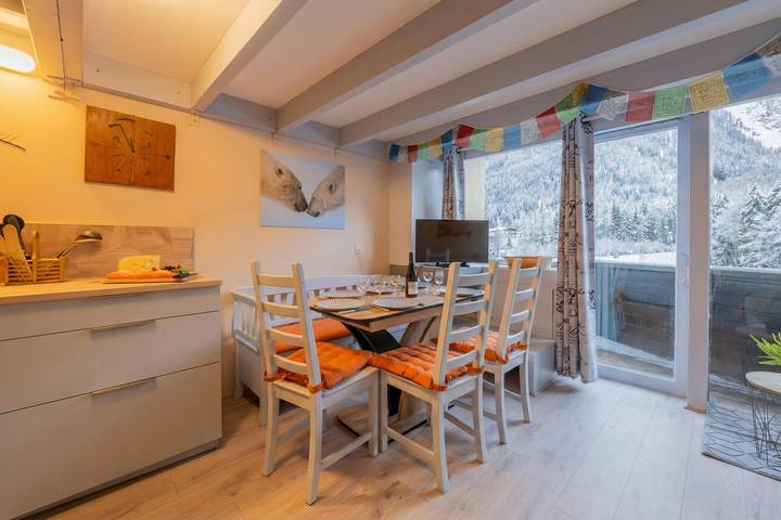 Ganze Wohnung, Grand Roc C319 280m from Slopes, View, Parking & WiFi in Argentière, Chamonix