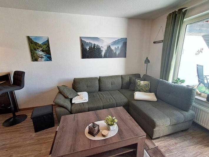 Ferienwohnung für 2 Personen, mit Balkon und Ausblick sowie Seeblick in Niedersfeld