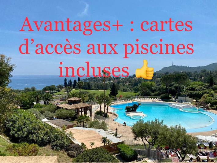 Gîte pour 6 personnes, avec jardin et piscine ainsi que bassin pour enfant et vue dans Golf De Cap Esterel - 3