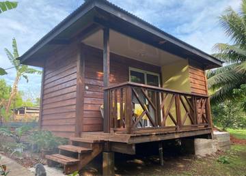Cottage pour 2 personnes, avec jardin ainsi que balcon et vue dans Polynésie française