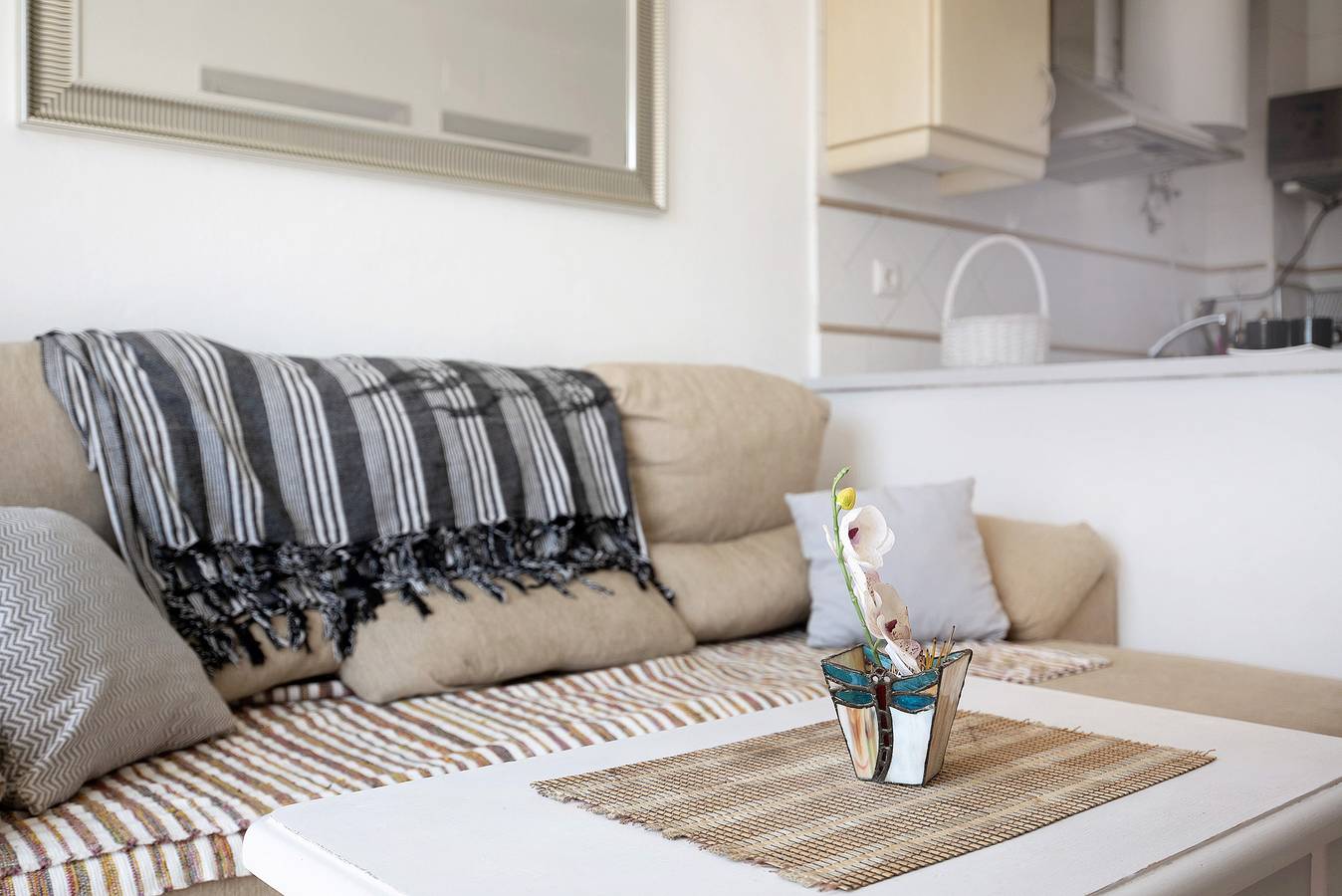 Apartamento entero, Apartamento 'Surfer Tarifa' con vistas al mar, balcón y Wi-Fi in Playa de Los Lances, Tarifa