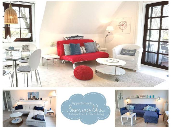Ganze Ferienwohnung, Seewolke N°1, N°2, N°3, Katingsiel bei St. Peter-Ording - Ferienwohnung Appartement Seewolke N° 2 in Katingsiel, Tönning