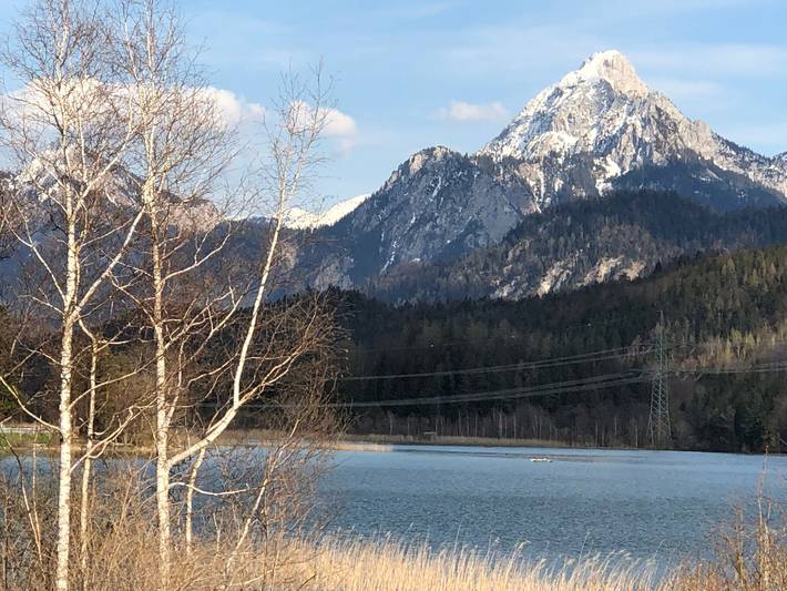 Ferienwohnung für 4 Personen, mit Balkon und Sauna in Füssen