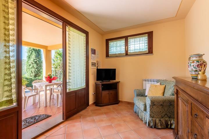 Agriturismo I Borghi – Apartment Caffè mit Pool in San Gimignano in Pancole, San Gimignano