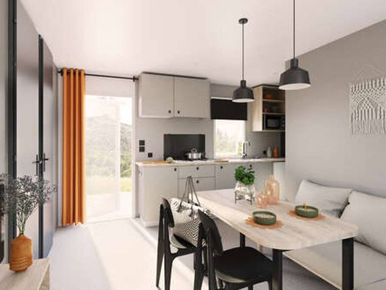 Casa móvil para 5 pers, terraza, cocina equipada in Salles-Curan, Lago de Pareloup