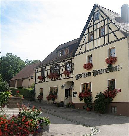 Gasthaus Tauberstube - Einzelzimmer an der romantischen Straße in Rothenburg ob der Tauber, Taubertal