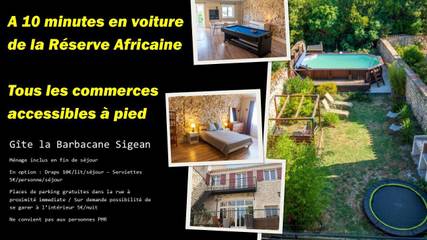 Maison d’hôte pour 10 personnes, avec piscine ainsi que jardin et vue à Sigean