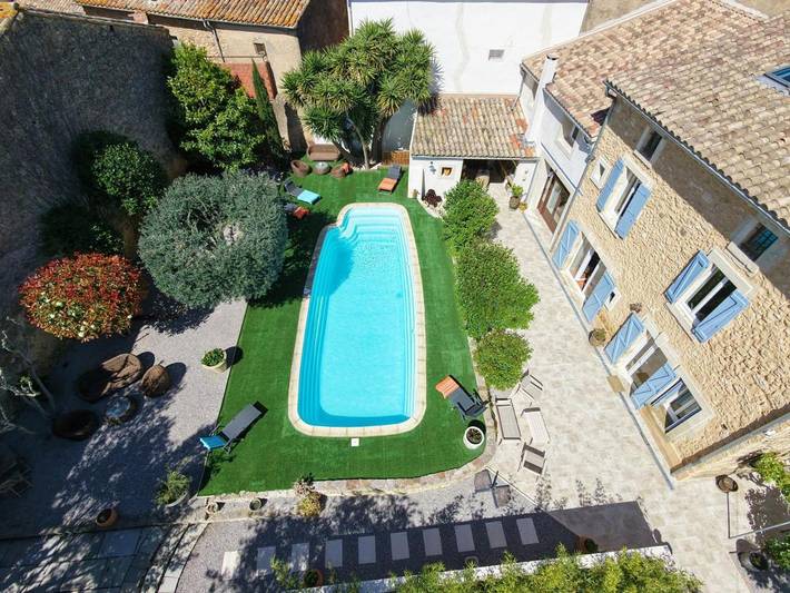 Chambre d’hôte pour 2 personnes, avec terrasse ainsi que piscine et jardin à Puisserguier - 2