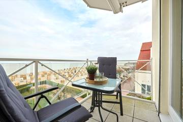 Ferienwohnung für 2 Personen, mit Balkon an der Kieler Bucht