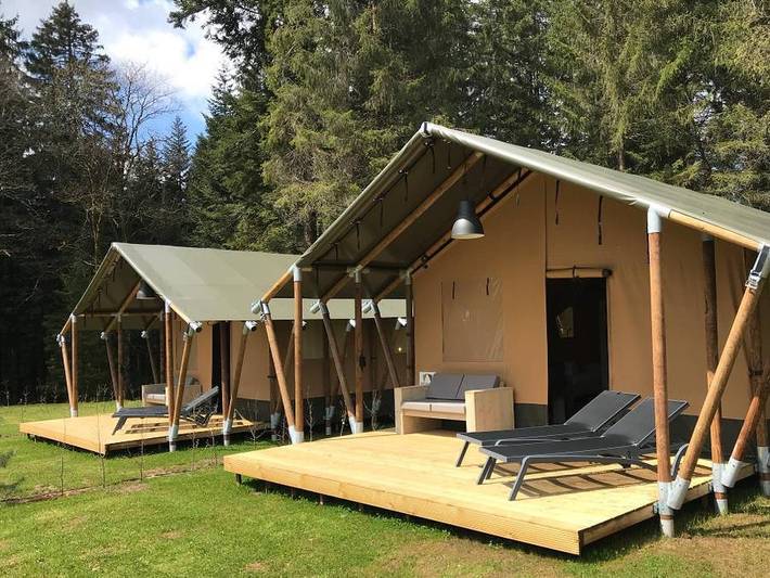 Camping La Grappe Fleurie - Safarizelt 5 personen - Safari-Zelt in Fleurie, Beaujolais