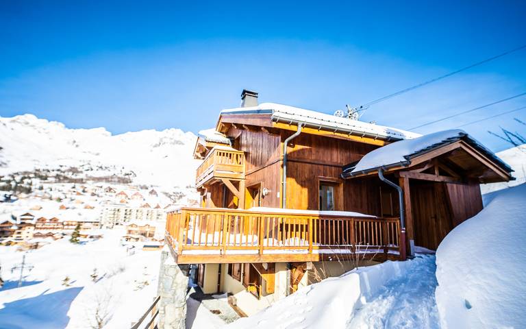Chalet pour 12 personnes, avec terrasse à Saint-François-Longchamp