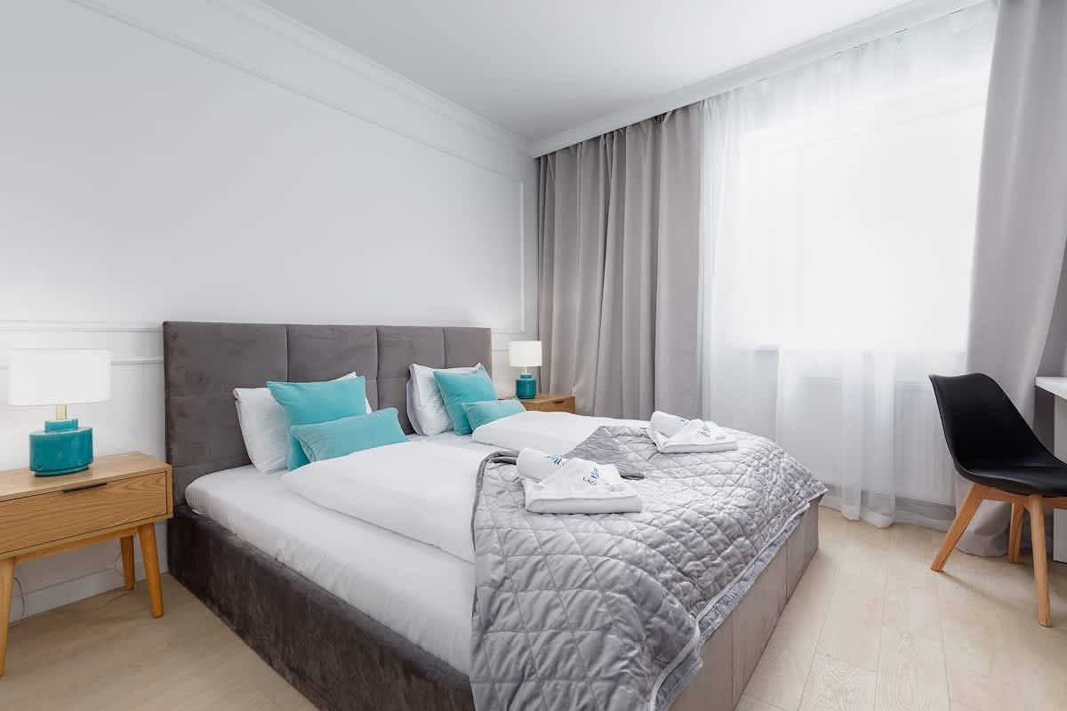 Hel lägenhet, Stylish Apartment in the Center | Balcony and Workspace in Świnoujście, Oderlagunen