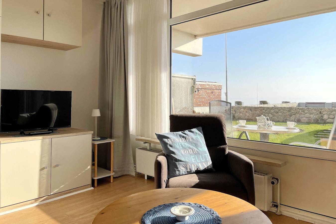 Ganze Ferienwohnung, Klaar Kiming- Meerblick 1B, Sandwall in Wyk auf Föhr (Stadt), Wyk auf Föhr