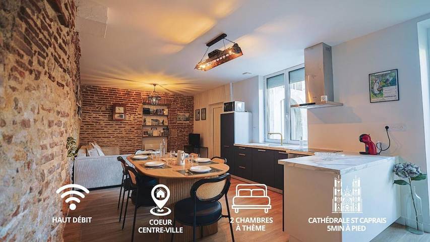 Gîte pour 6 personnes, avec Terrasse à Agen