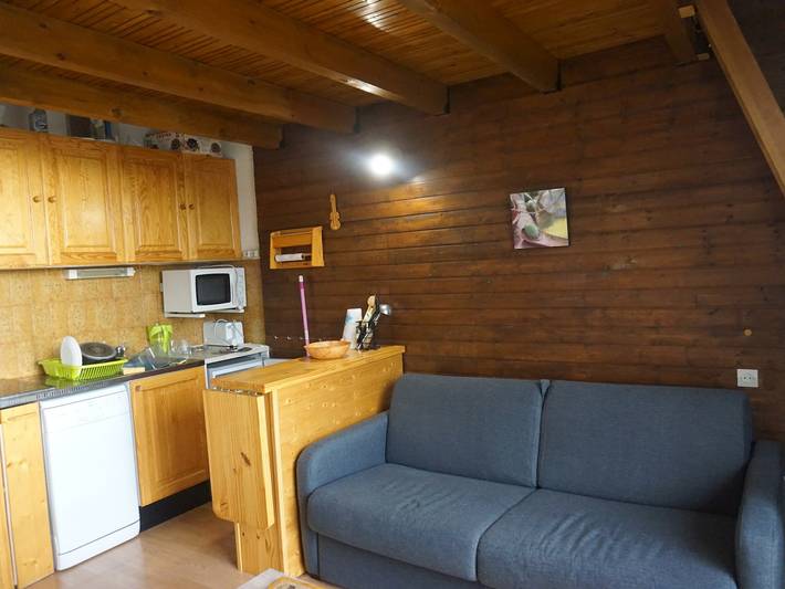 Studio pour 4 personnes, avec Balcon et Vue à Orcières