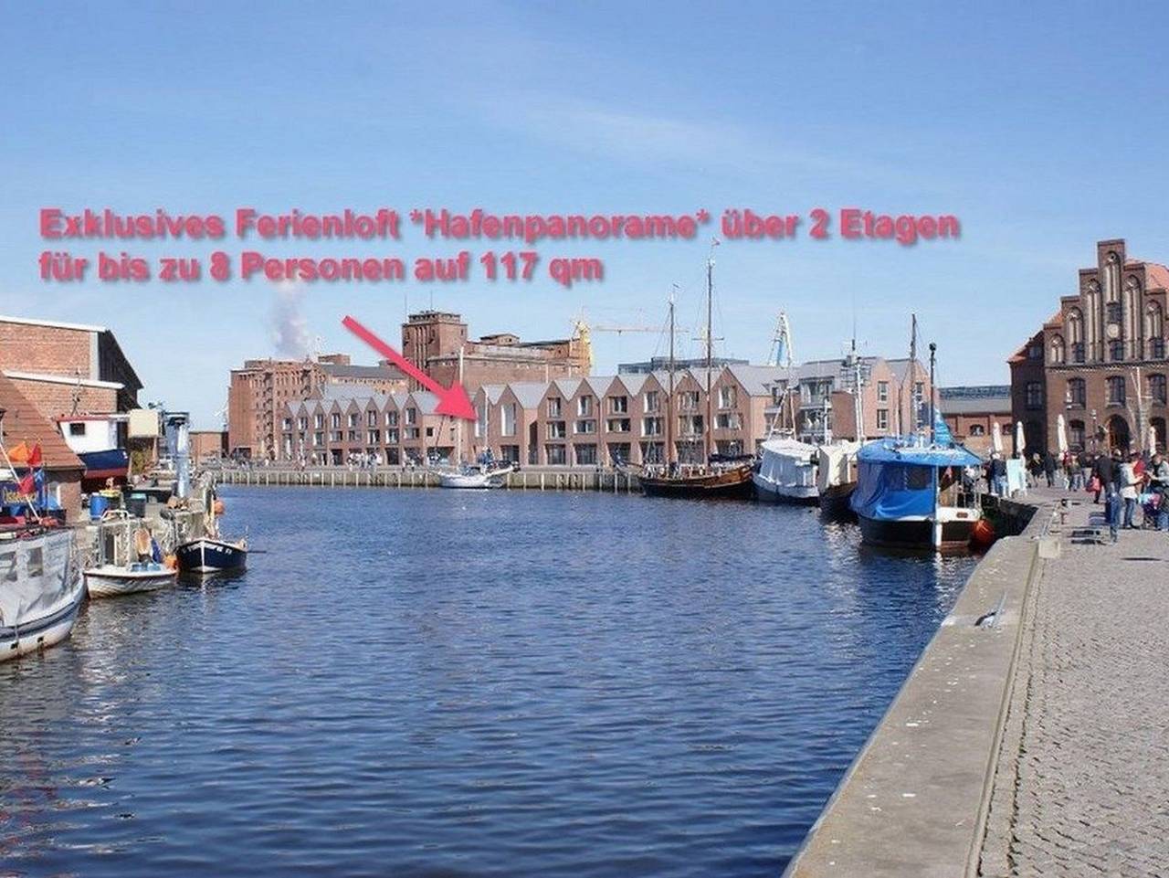 Ganze Ferienwohnung, Hafenpanorama - Abc173 in Wismar, Nordwestmecklenburg (Wismar und Umgebung)