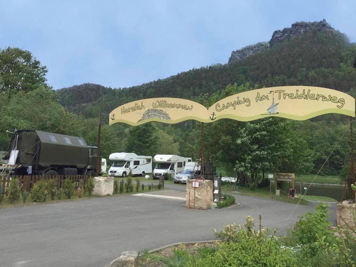 Campingplatz und Quartier am Treidlerweg in Königstein, Elbsandsteingebirge
