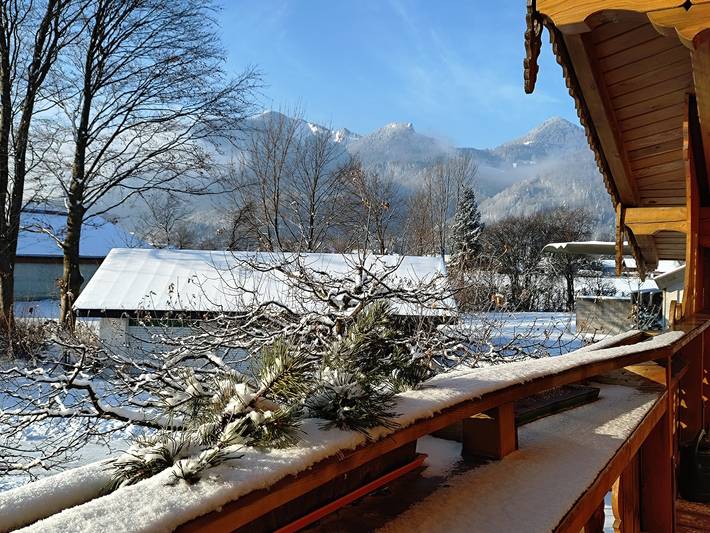 Ferienwohnung für 5 Personen, mit Balkon und Terrasse sowie Garten