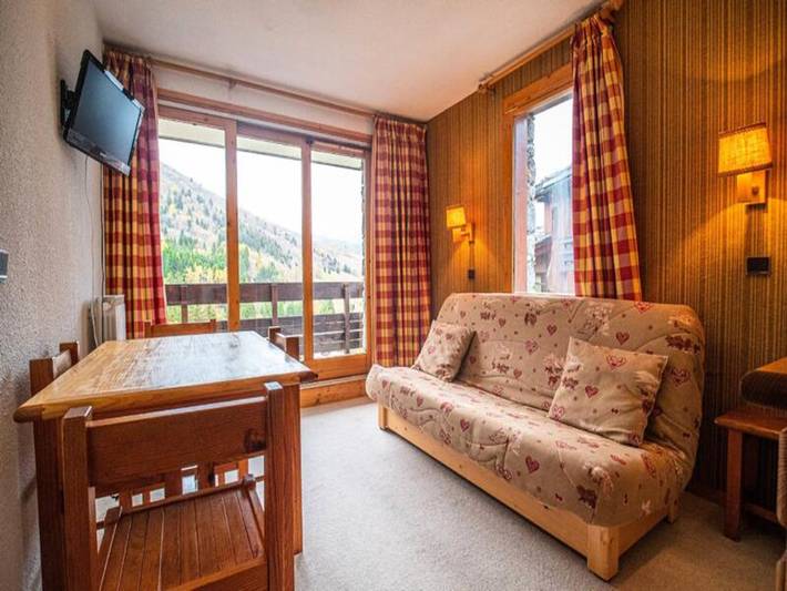 Chalet pour 4 personnes, avec balcon, adapté aux familles dans Valmorel