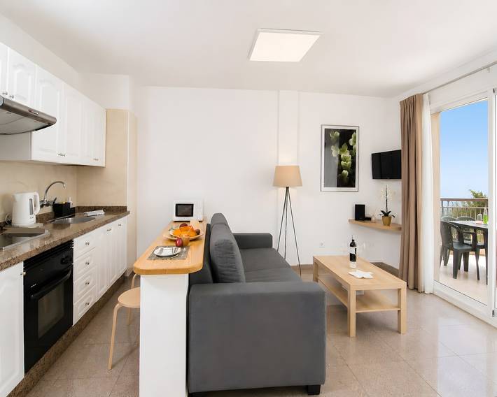 Maison de vacances pour 4 personnes, avec Balcon et Bassin pour enfant à Playa de las Américas