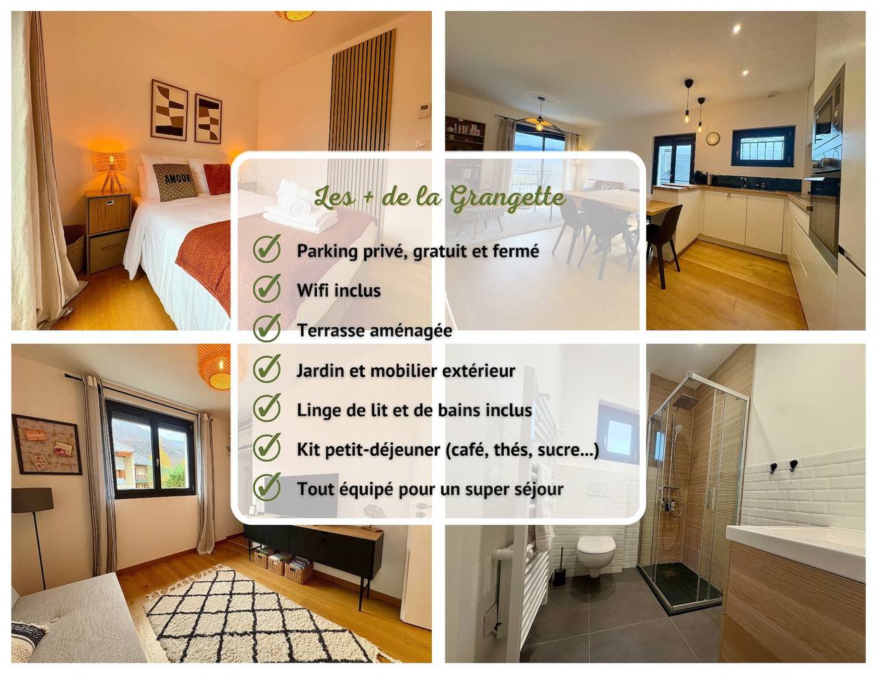 La Grangette: Wi-Fi, Parcheggio, Terrazza con Vista Montagna in Cruet, Chambéry e dintorni