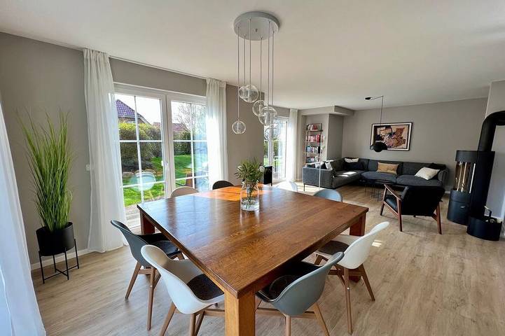 Ferienhaus für 8 Personen, mit Terrasse und Sauna sowie Garten in Groß Schwansee