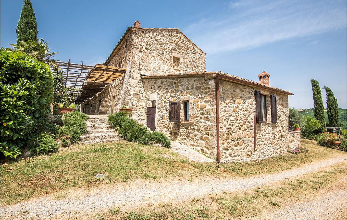 Ganze Ferienwohnung, Ruhige 70m² Wohnung mit Pool & Feuerstelle! in Radicondoli, Siena Provinz