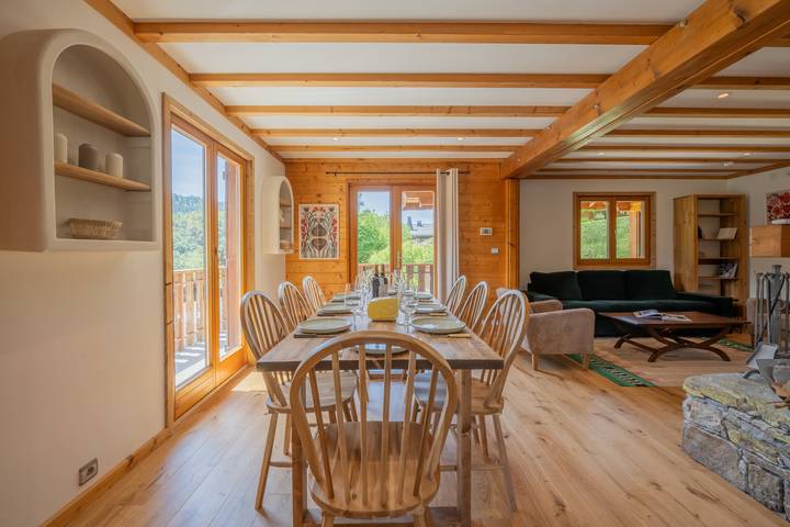 Gîte pour 8 personnes, avec balcon à Servoz - 4