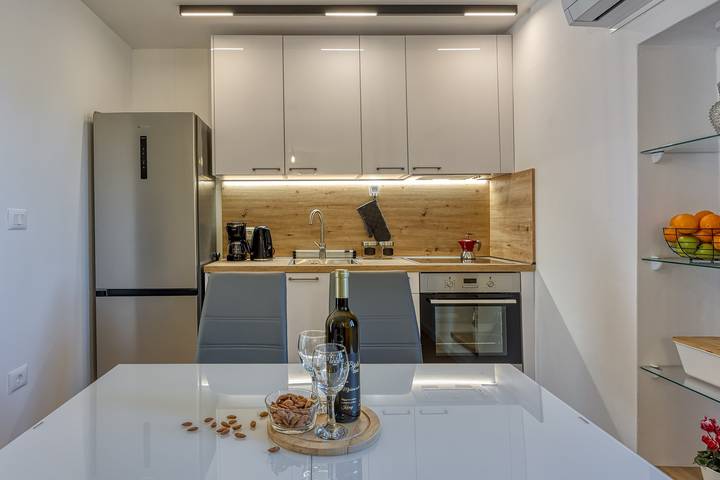 Casa de vacaciones para 3 personas con balcón/terraza in Labin, Costa Este de Istria