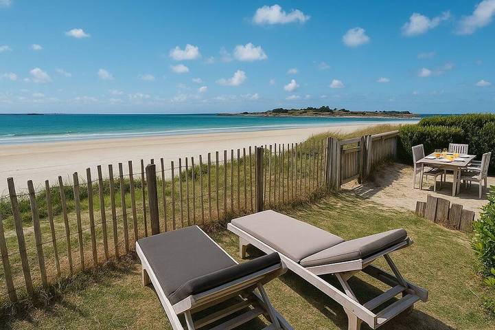 Villa pour 6 personnes, avec jardin ainsi que balcon et jacuzzi à Santec
