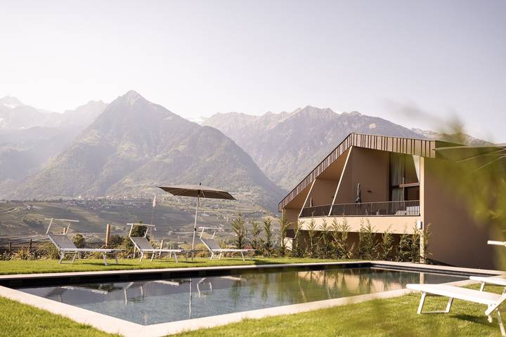 Ganze Wohnung, Apartment 'Oberhaslerhof Floralis' mit Bergblick, Wlan und Klimaanlage in Schenna, Sarntaler Alpen
