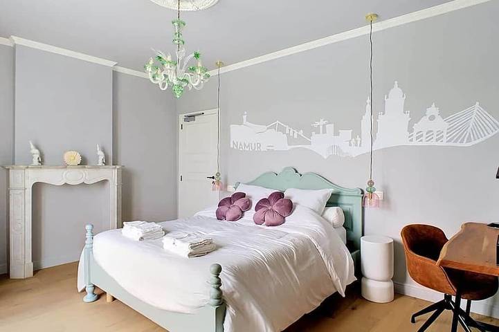 Appartement entier, Namour - Suite romantique avec balcon & vue Meuse | Namur in Wépion, Namur