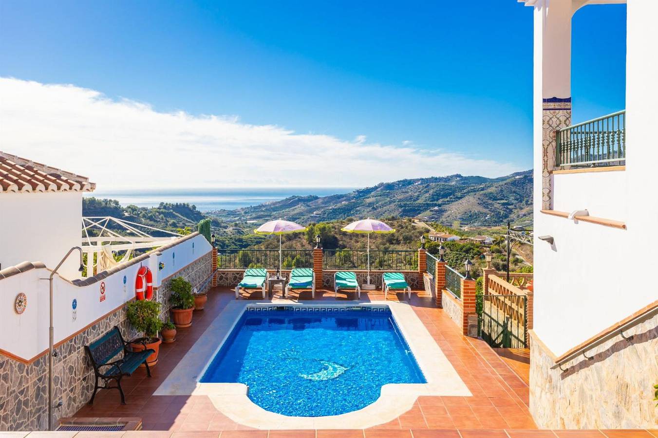 Chalet para 4 personas con balcón in Frigiliana, Costa del Sol