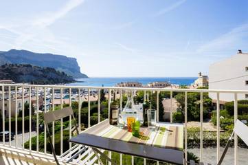Gîte pour 2 personnes, avec balcon et vue dans Port De Cassis