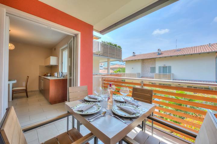 Apartamento de vacaciones para 4 personas, con piscina para niños y balcón, Familias con niños - 1