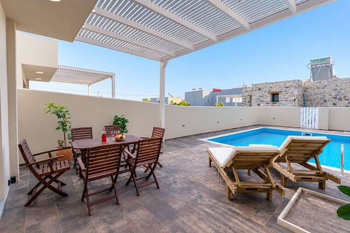 Villa voor 6 personen met tuin in Iraklio-Heraklion en omgeving