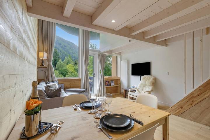 Gîte pour 2 personnes, avec balcon, adapté aux familles dans Argentière - 4