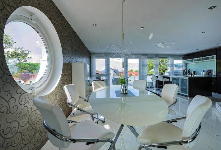 Ferienwohnung für 2 Personen, mit Balkon und Terrasse sowie Seeblick und Ausblick am Steinhuder Meer