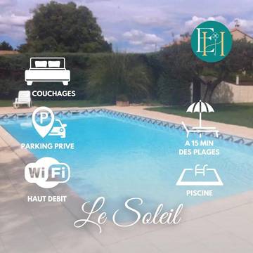 Gîte pour 2 personnes, avec piscine et terrasse à Marsillargues