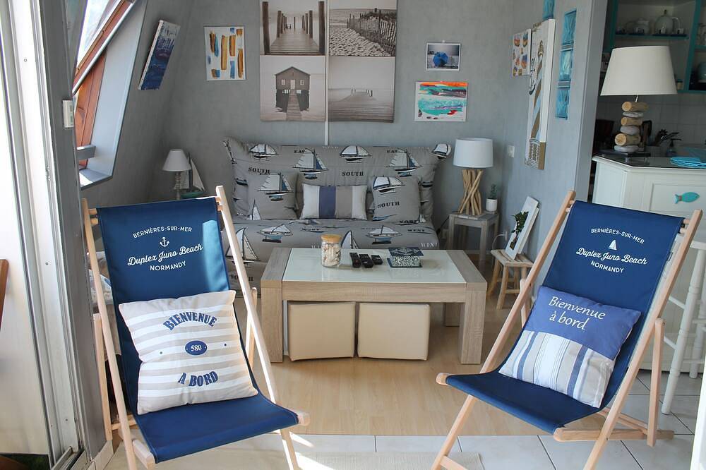 Appartement entier, Superbe Duplex Ensoleille Acces Direct Juno Beach in Saint-Aubin-sur-Mer (Calvados), Région de Caen