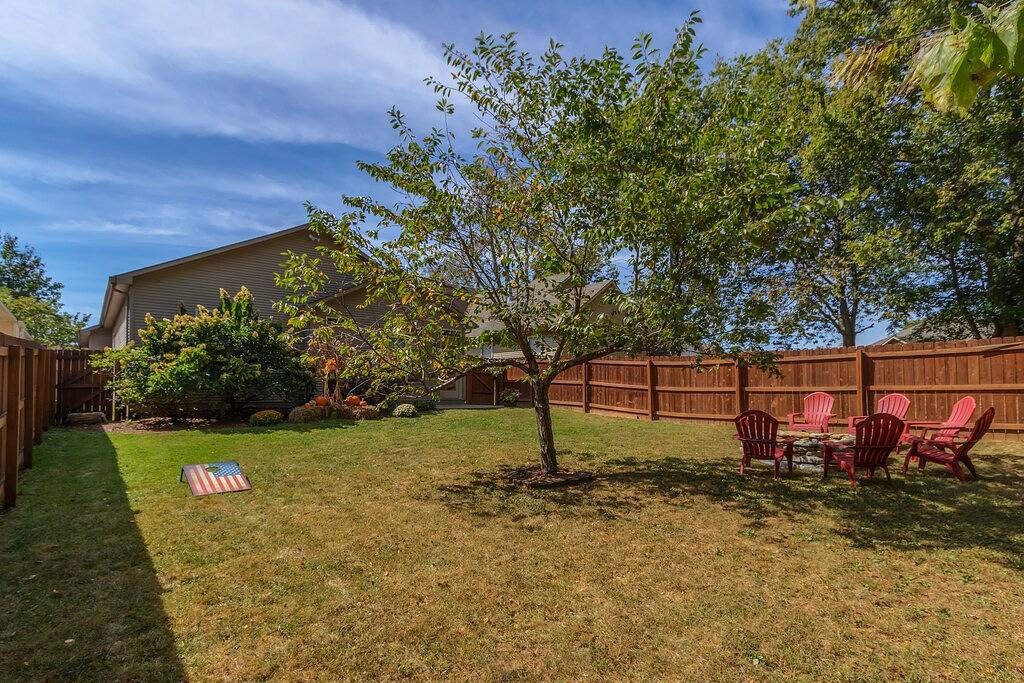 Geheimer Garten in den Vororten in Lexington, Kentucky