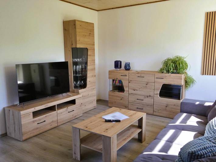 Ferienwohnung für 5 Personen, mit Balkon und Garten sowie Ausblick