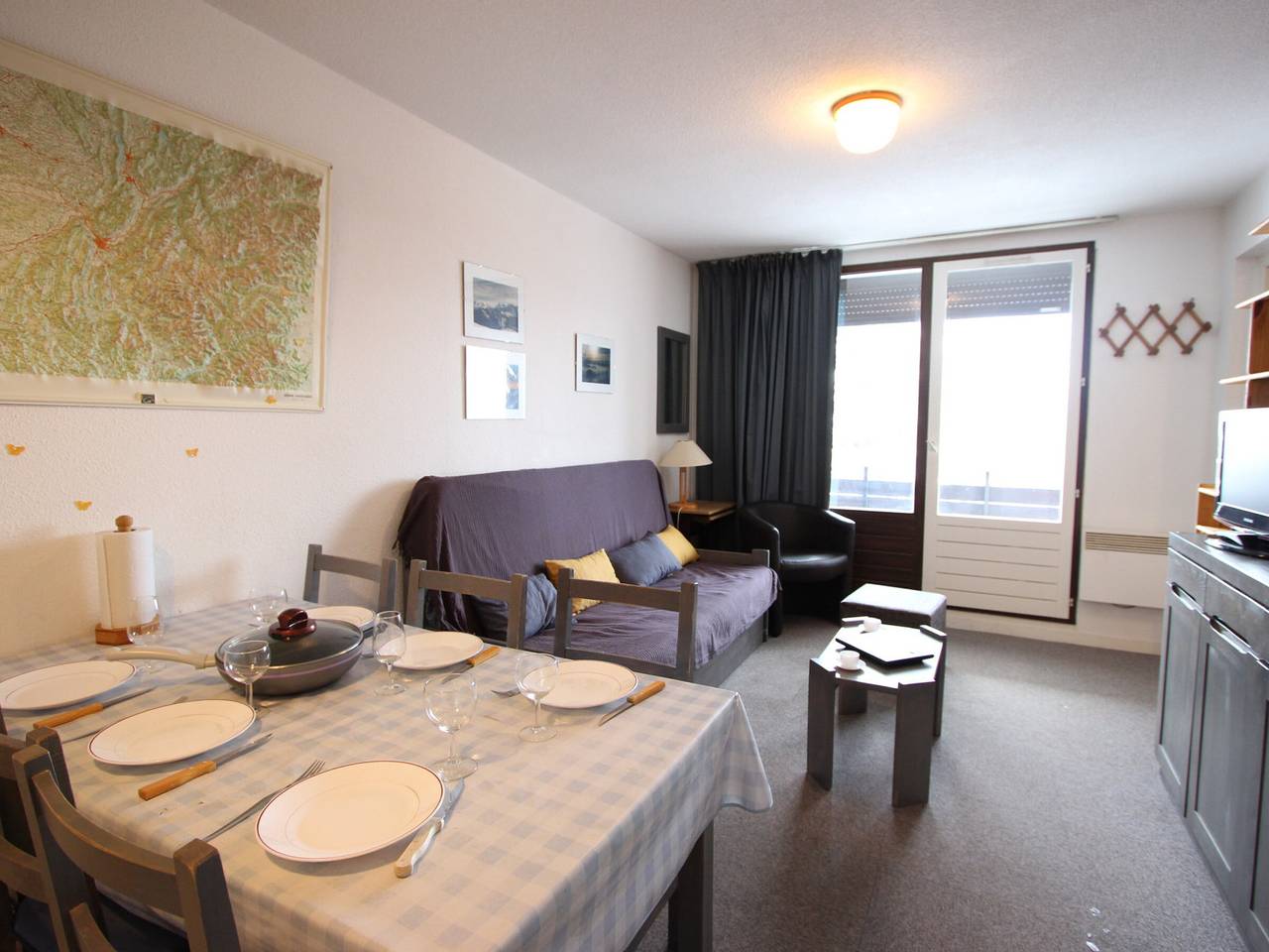 Ganze Wohnung, 2-Zimmer-Wohnung + Kabine, 6 Pers, pistennah in Chamrousse, Nationalpark Écrins