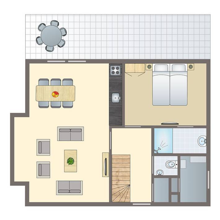 Bungalow für 6 Personen, mit Terrasse und Balkon/Terrasse am Veluwemeer - 2